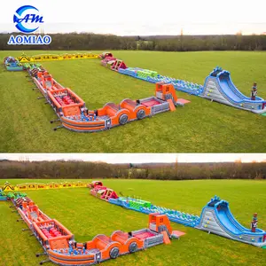 팽창식 5K 미터 성숙한 장애물 옥외 시동 campe 게임을 위한 거대한 팽창식 장애물 코스