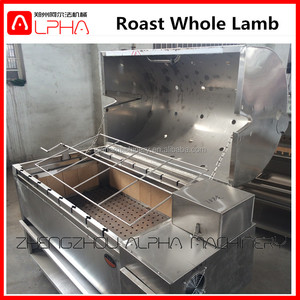 Nuovo Girarrosto Commerciale in Acciaio Inox ad Alta Efficienza per Agnello e Maiale, Griglia BBQ a Carbone - Product Image 3