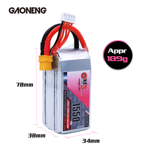 GAONENG GNB 4S 1550MAH 14.8V 130C XT60LiPoバッテリーブラシレスFPVレーシングドローン1500MAH - Product Image 3