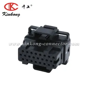 Injetor de combustível de motocicleta, 24 pinos fêmea ecu ecm ficm automático efi plugue conector à prova d' água para motor 4-1437287-5