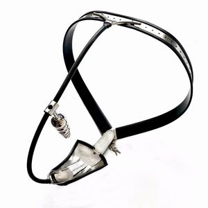 黒皇帝ブランドの新しい男性ステンレス鋼純血ベルト肛門プラグペニスロック - Product Image 4