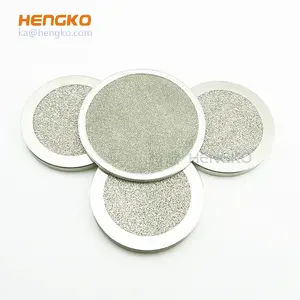 Filtre en acier inoxydable à poudre poreuse frittée HENGKO 316 cartouche à disque à tube à plaque 316L