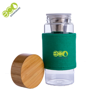 <span class=keywords><strong>Bouteille</strong></span> avec <span class=keywords><strong>infuseur</strong></span> en <span class=keywords><strong>verre</strong></span> borosilicate, logo personnalisé 500ml, 7 ml GA6050, gourde pour enfants avec couvercle en bambou - Product Image 3