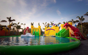 Sell well Earth slideshow <span class=keywords><strong>Chateau</strong></span> order child yellow with swimming pool water park in selling - Product Image 5