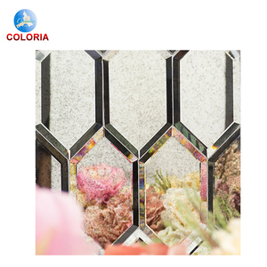 Mosaïque de carreaux de verre hexagonaux biseautés <span class=keywords><strong>gris</strong></span> Paris pour crédence - Product Image 6