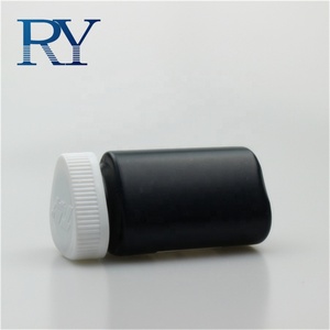 La píldora y de plástico de HDPE de maca de la botella de la cápsula 150cc 150ml 5oz triángulo blanco negro de aceite de pescado de la <span class=keywords><strong>farmacia</strong></span> botella de botella - Product Image 2