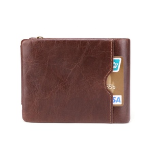 Joyir <span class=keywords><strong>de</strong></span> moda retro bolso hecho a mano <span class=keywords><strong>de</strong></span> los hombres <span class=keywords><strong>de</strong></span> Cuero billeteras caballeros inteligente RFID <span class=keywords><strong>carteras</strong></span> <span class=keywords><strong>de</strong></span> cuero - Product Image 4