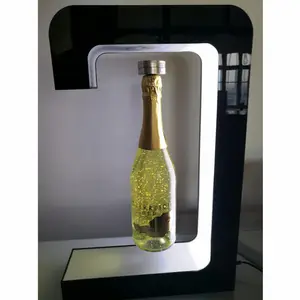Neu anpassen 360 roating G-Form magnetisch schwimmend schweben Pop Bier Weinflasche Display Racks