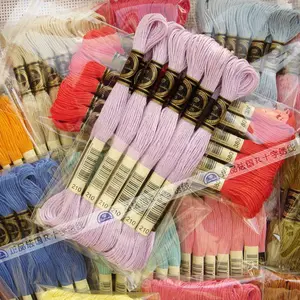 刺繍糸 100%純綿 DMC 447色を 選択できる 12本 セット