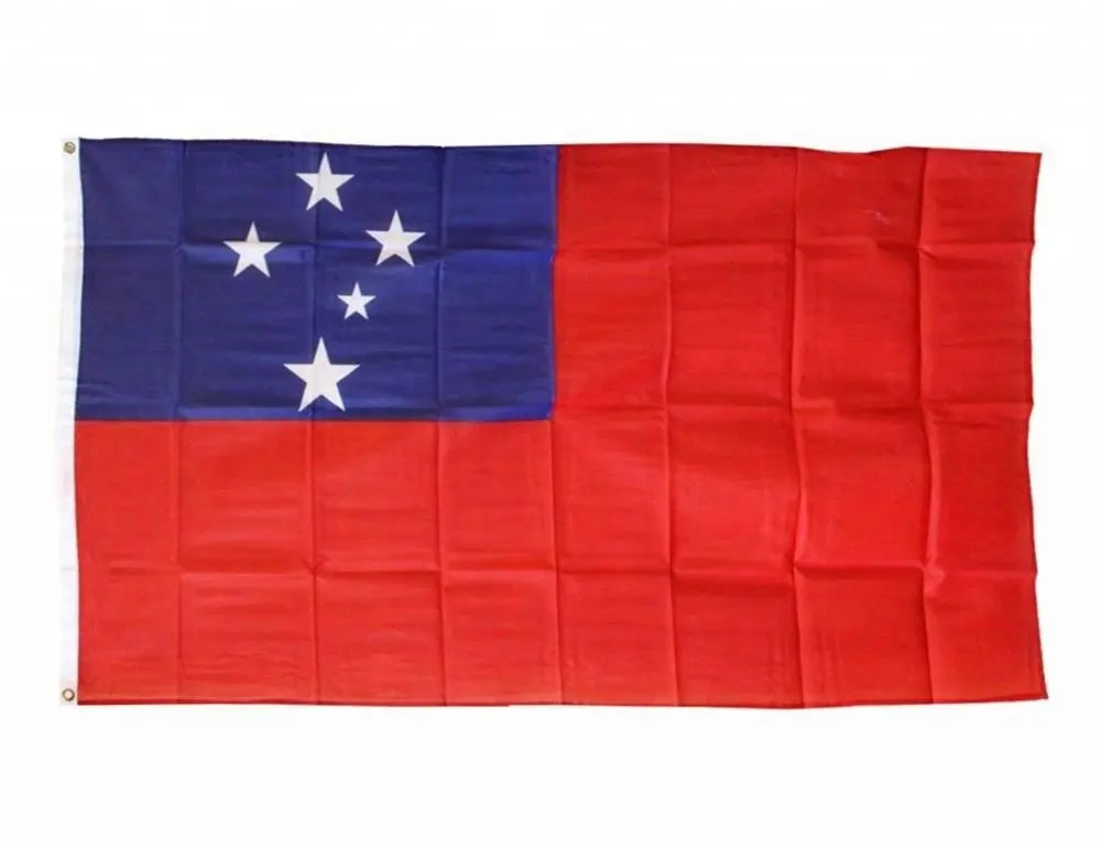 La fabbrica di bandiere samoane in poliestere 90*150cm della bandiera delle Samoa fornisce direttamente
