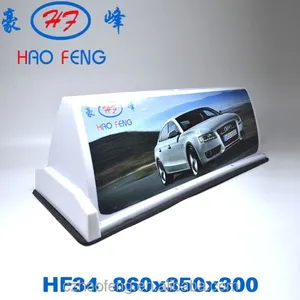 HF34 taksi ışık evrensel araba çatı reklam kullanımı led taksi üst reklam çin'de yapılan