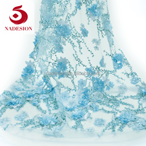 Wholesale <strong>Emerald</strong> Green Organza Tulle Net Lace Fabric - Product Image 5