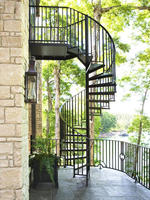 Escalier en acier inoxydable standard en spirale / Escalier à pattes de chien