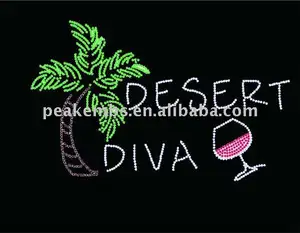 Desert Diva avec vin pour le transfert de strass