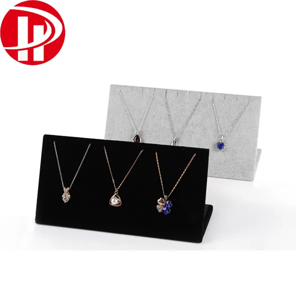 manufacturer portable necklace jewellery display holder Neck shape special velvet jewellery holder