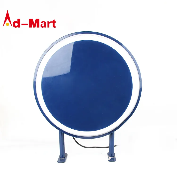 Factory Customized Outdoor Round Plastic Vacuum Forming Advertising Led Vacuum Light Box