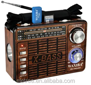 X- Bass usb am fm tragbaren radio mit mp3-player xb-1062urt