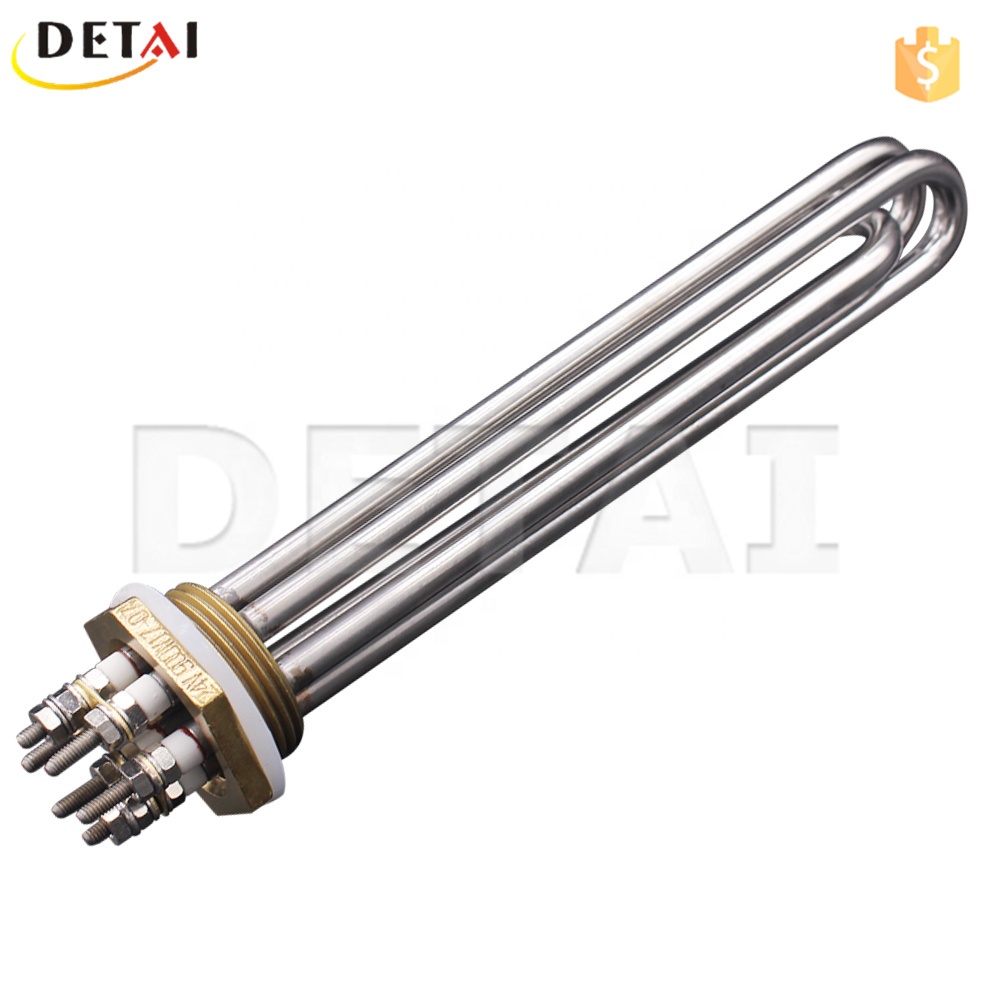 Промышленный погружной электрический водонагреватель из нержавеющей стали DC 24 В 900 Вт, Погружной Солнечный нагреватель