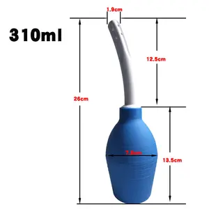 310ml Enema Recipiente de Limpeza Vagina & Anal Cleaner Douche Borracha Médica Ferramenta de Higiene de Saúde Sex Toys For Woman/Man %