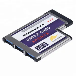 3 Port Hidden Inside USB 3.0 HUBに54ミリメートルExpress Card ExpressCard Adapter Converter Card