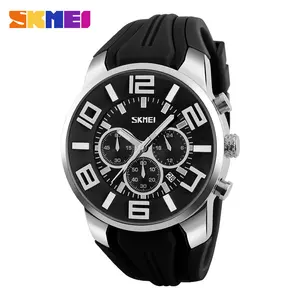 Skmei china 공급자 men's custom watches silicone 끈 stainless steel watch quartz watch