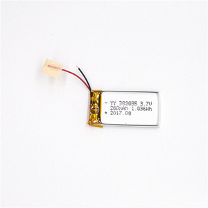 שנז 'ן he מותאם אישית <span class=keywords><strong>3.7v</strong></span> 280mah li-מכירה חמה <span class=keywords><strong>382035</strong></span> סוללות ליתיום-יון חבילה" - Product Image 3