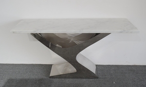 Y01 Modern Luxury <strong>Marble</strong> Top <strong>Console</strong> <strong>Table</strong> Buffet <strong>Table</strong> - Product Image 2
