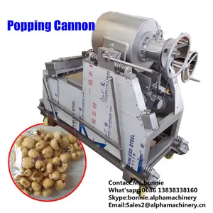 Factory price Airflow Cannon Automatic Pop Puffed Corn/rice/wheat/maize Popping Machine