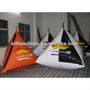 <span class=keywords><strong>nadar</strong></span> boyas inflables, forma triangular flotando para publicidad - Product Image 3