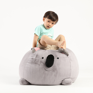 Soggiorno al coperto simpatico peluche animale nuova moda baby storage confortevole beanbag divano sedia personalizzato all'ingrosso bean bag lounger - Product Image 4