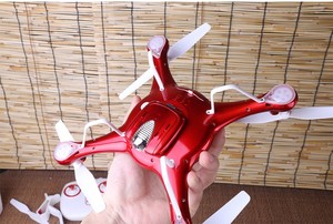 Drone Quadricoptère RC SYMA X5UW de couleur rouge avec caméra HD 720P 2.0MP, 2.4G 4CH 6 axes, hélicoptère intelligent, maintien de l'altitude, <span class=keywords><strong>vol</strong></span> de trajectoire - Product Image 2