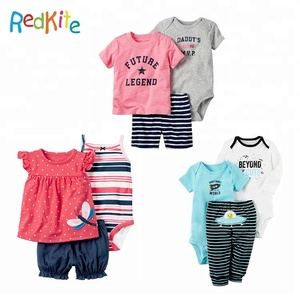 Del bambino Delle Ragazze Set di <span class=keywords><strong>Abbigliamento</strong></span> 2018 di Estate Del Bambino Dei Vestiti Del Ragazzo Dei Vestiti Della Tuta pant Cardigan 3 pezzi Neonato Set - Product Image 5