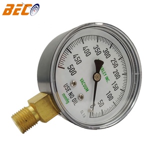 BECO Y60A -500mmHg MMHG 음압 진공 펌프 게이지 (플라스틱 및 황동 구조 포함) 12 개월 보증 - Product Image 4