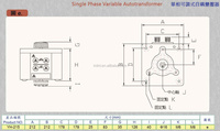 Transformador de Control de Voltaje Monofásico con Bobina Toroidal YH-215012200220 de 0-220V 15amp 3.3 KVA de Yu Hseng Electric