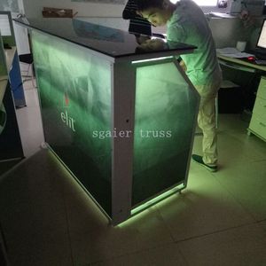 변색 LED 조명이 있는 휴대용 화이트 칵테일 바 - Product Image 3