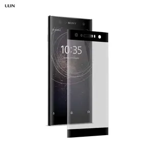 工厂供应高品质 3D 热弯全覆盖钢化玻璃屏幕保护器为索尼 Xperia XA2 超