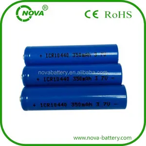 AAA尺寸10440锂电池icr10440 3.7v 350mah锂离子电池