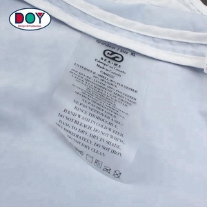 Custom Printed Instruction Logo Clear Semitransparent Soft TPU Washing Swimwear <strong>Care</strong> <strong>Label</strong> With Size