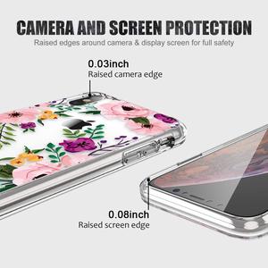 <span class=keywords><strong>CHEZ</strong></span> <span class=keywords><strong>Les</strong></span> <span class=keywords><strong>Filles</strong></span> Femmes Floral De Rigide Antichoc TPU Housse de protection Avec Protecteur D'écran En Verre Pour iPhone X - Product Image 3