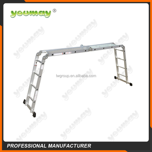 Aluminum Ladder Hinge Ladder 4x4 <strong>Steps</strong> for Home Use Folding <strong>Step</strong> <strong>Stool</strong> with Non-Slip Feets - Product Image 2