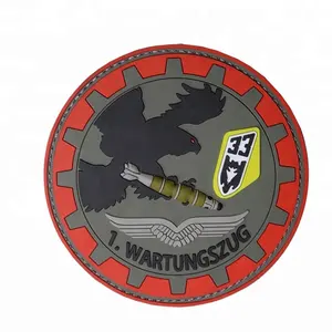 Pvc 3d Patch Custom Tactical 2D Soft PVC Patch Design 3D Round Shape Soft Rubber PVC Patches