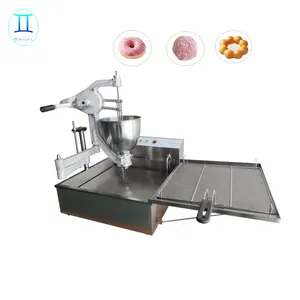 Fabricante manual de rosquinha 3 moldes, mini máquina de rosquinha, máquina automática para fazer rosquinha