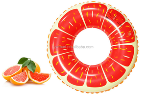 Nuevo Diseño de Flotador Inflable en Forma de <span class=keywords><strong>Donut</strong></span>, Anillo de Natación con Diseño de Fruta Naranja - Product Image 3