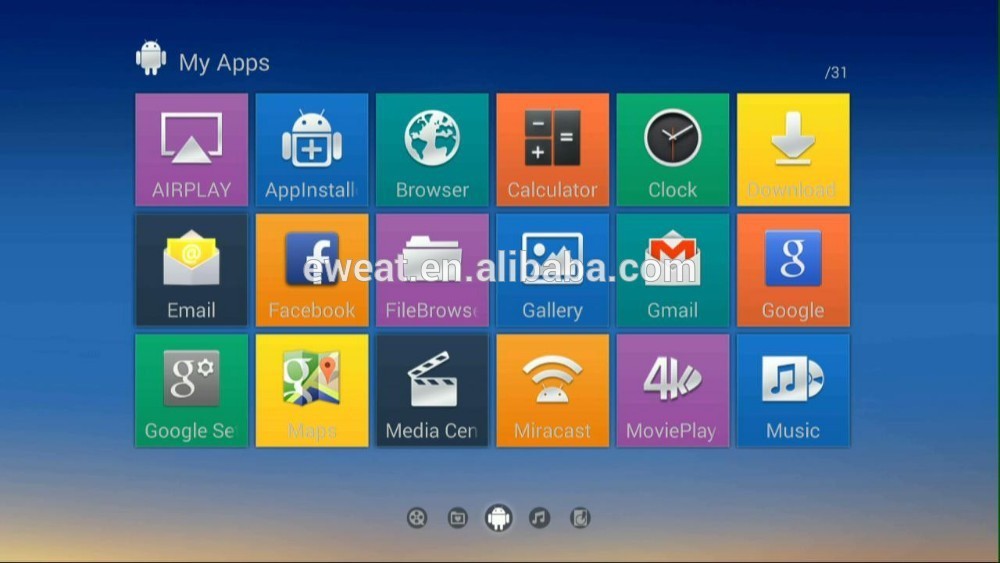 De xbmc 4.4.2 android de núcleo cuádruple tv 4k caja preinstalar full hd 1080p android reproductor de medios de comunicación