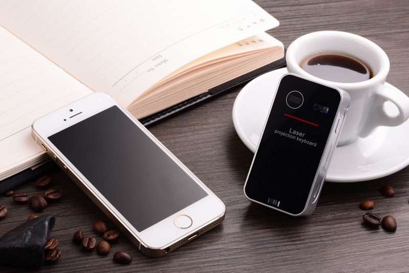 Clavier virtuel Ultra-Portable Sans Fil Laser Projection Clavier pour iPhone pour iPad pour Android pour Samsung