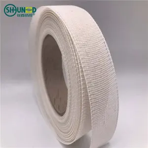 Stiff mesh nylon cotton fabric roll woven resin fabric fusible interlining for flattening suits/shirts/garment/curtain