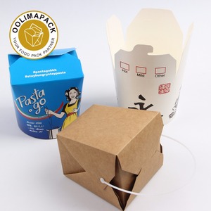 Food Packaging Lunch <strong>Box</strong>,food Pail,take Away Pasta <strong>Box</strong> Disposable Paperboard 1-6colors <strong>Noodle</strong> <strong>Box</strong>-1 Accept CN;ZHE OOLIMA Round - Product Image 4