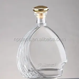 750ml extremely white glass material for brandy