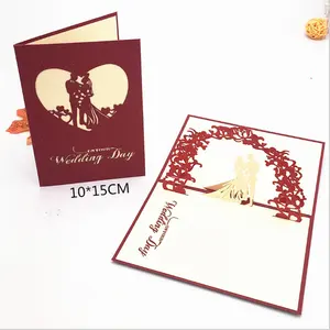 3d Chúc Mừng Thiết Kế Mới Hotsale Wedding Lời Mời Thẻ, Handmade Thẻ Đám Cưới