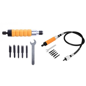 1 Set Houtbeitel Carving Gereedschapsset Meubels Houtsnijwerk Gereedschap Elektrische Beitel + 5 Carving Tips Sleutel Flexibele Flex Schacht - Product Image 2
